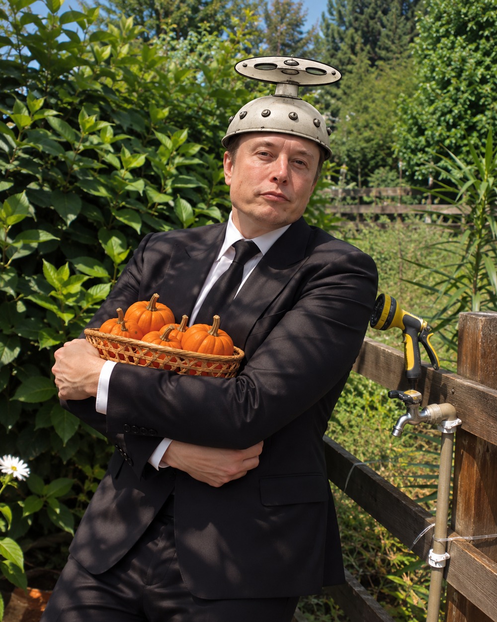 ElonQPC holding pumpkins